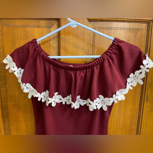 Burgundy Dress - Picture 2 of 7